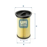 Kraftstofffilter UFI 26.005.00
