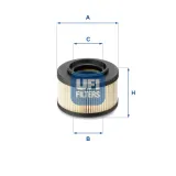 Kraftstofffilter UFI 26.013.00