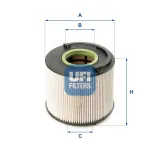 Kraftstofffilter UFI 26.015.00