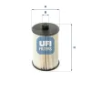Kraftstofffilter UFI 26.018.00