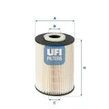 Kraftstofffilter UFI 26.020.00