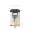 Kraftstofffilter UFI 26.021.00