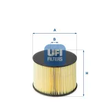 Kraftstofffilter UFI 26.022.00