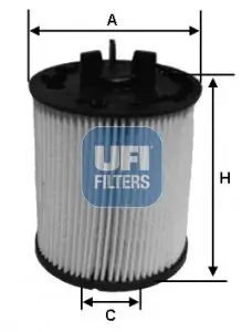 Kraftstofffilter UFI 26.023.00