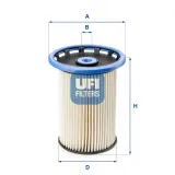 Kraftstofffilter UFI 26.025.00