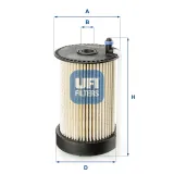 Kraftstofffilter UFI 26.031.00