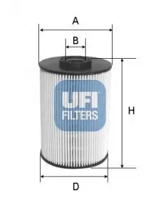 Kraftstofffilter UFI 26.037.00 Bild Kraftstofffilter UFI 26.037.00