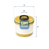 Kraftstofffilter UFI 26.045.00