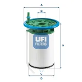 Kraftstofffilter UFI 26.053.00