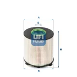 Kraftstofffilter UFI 26.058.00