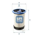 Kraftstofffilter UFI 26.065.00