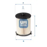 Kraftstofffilter UFI 26.073.00