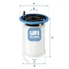Kraftstofffilter UFI 26.079.00