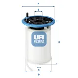 Kraftstofffilter UFI 26.079.00