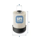 Kraftstofffilter UFI 26.114.00