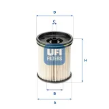 Kraftstofffilter UFI 26.122.00