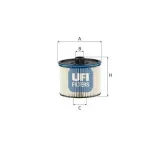 Kraftstofffilter UFI 26.195.00