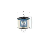 Kraftstofffilter UFI 26.195.00