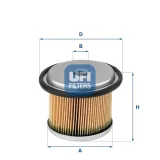 Kraftstofffilter UFI 26.676.00