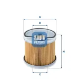 Kraftstofffilter UFI 26.691.00