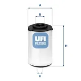 Kraftstofffilter UFI 26.H2O.03