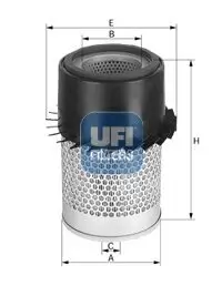 Luftfilter UFI 27.132.00 Bild Luftfilter UFI 27.132.00