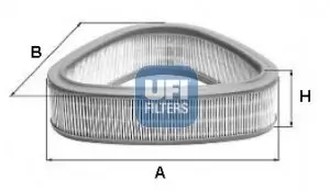 Luftfilter UFI 27.174.00 Bild Luftfilter UFI 27.174.00