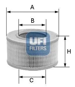 Luftfilter UFI 30.923.01 Bild Luftfilter UFI 30.923.01