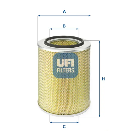Luftfilter UFI 27.183.00 Bild Luftfilter UFI 27.183.00