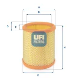 Luftfilter UFI 27.196.00