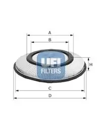 Luftfilter UFI 27.200.00 Bild Luftfilter UFI 27.200.00