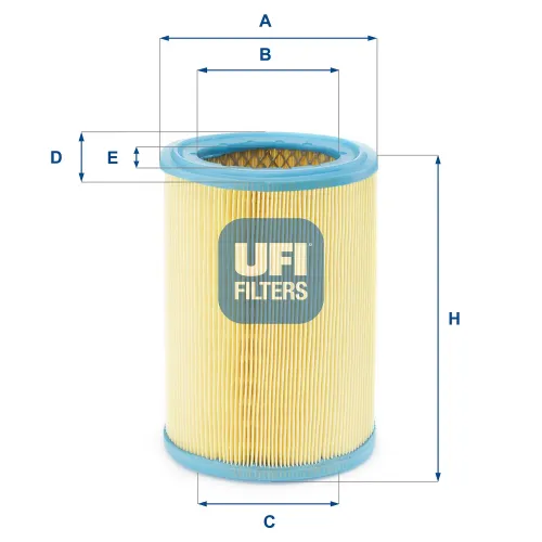 Luftfilter UFI 27.252.00 Bild Luftfilter UFI 27.252.00