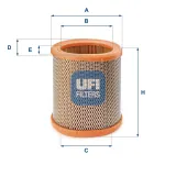 Luftfilter UFI 27.258.00