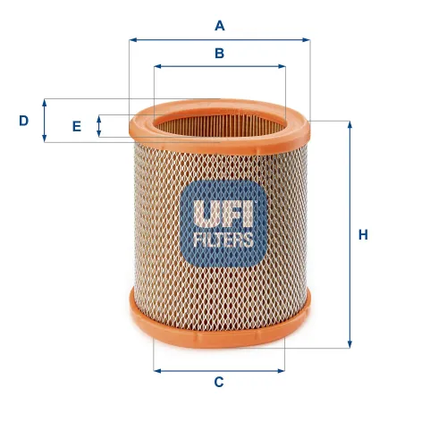 Luftfilter UFI 27.258.00 Bild Luftfilter UFI 27.258.00