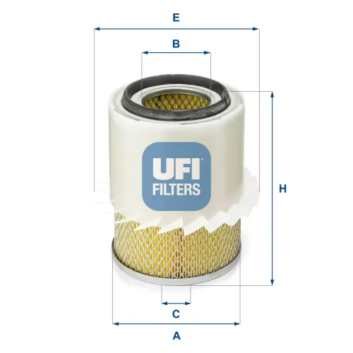 Luftfilter UFI 27.282.00 Bild Luftfilter UFI 27.282.00