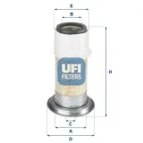 Luftfilter UFI 27.D01.00