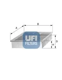 Luftfilter UFI 30.929.00 Bild Luftfilter UFI 30.929.00