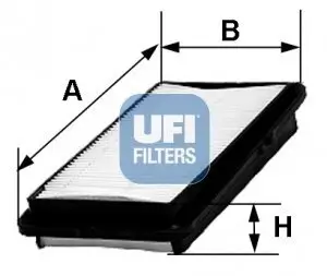 Luftfilter UFI 30.239.00 Bild Luftfilter UFI 30.239.00