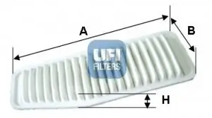 Luftfilter UFI 30.338.00 Bild Luftfilter UFI 30.338.00