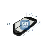 Luftfilter UFI 30.701.00