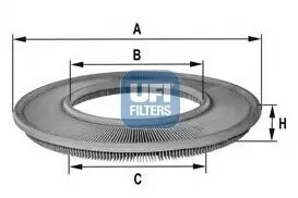 Luftfilter UFI 30.847.00 Bild Luftfilter UFI 30.847.00