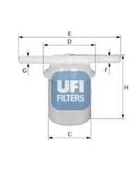 Kraftstofffilter UFI 31.005.00 Bild Kraftstofffilter UFI 31.005.00