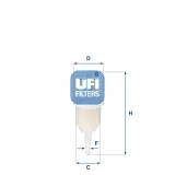 Kraftstofffilter UFI 31.009.00