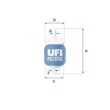 Kraftstofffilter UFI 31.010.00