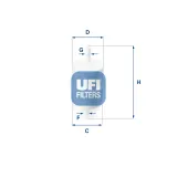 Kraftstofffilter UFI 31.010.00