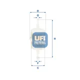 Kraftstofffilter UFI 31.012.00