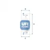 Kraftstofffilter UFI 31.028.00