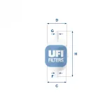 Kraftstofffilter UFI 31.028.00