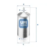 Kraftstofffilter UFI 31.501.00