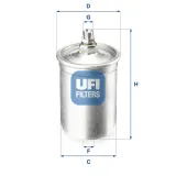 Kraftstofffilter UFI 31.505.00